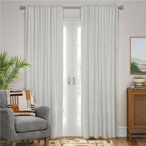 Woven Curtain Panel Gray/ White - Nate
Berkus set of 2